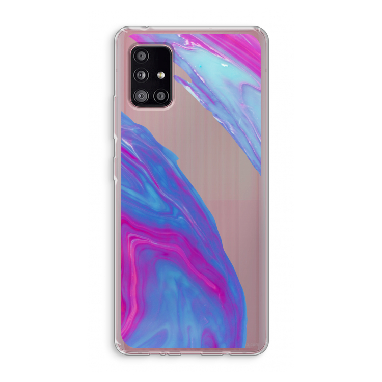 Zweverige regenboog: Samsung Galaxy A51 5G Transparant Hoesje