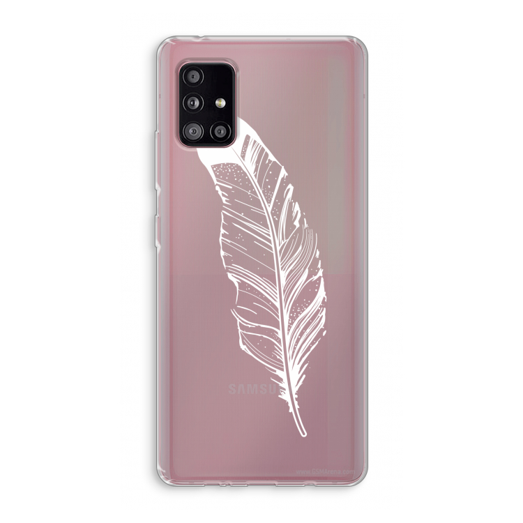 Pluim: Samsung Galaxy A51 5G Transparant Hoesje