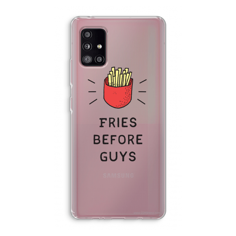 Fries before guys: Samsung Galaxy A51 5G Transparant Hoesje