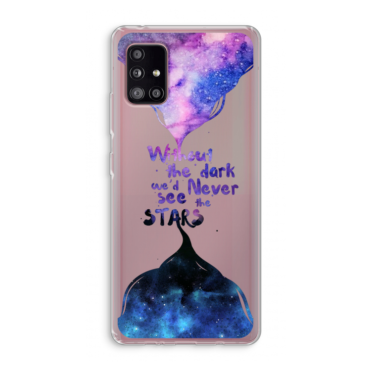 Stars quote: Samsung Galaxy A51 5G Transparant Hoesje