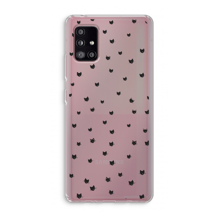 Kleine kattenkopjes: Samsung Galaxy A51 5G Transparant Hoesje