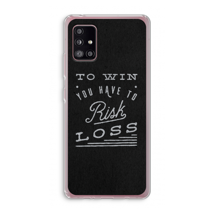 Risk loss: Samsung Galaxy A51 5G Transparant Hoesje