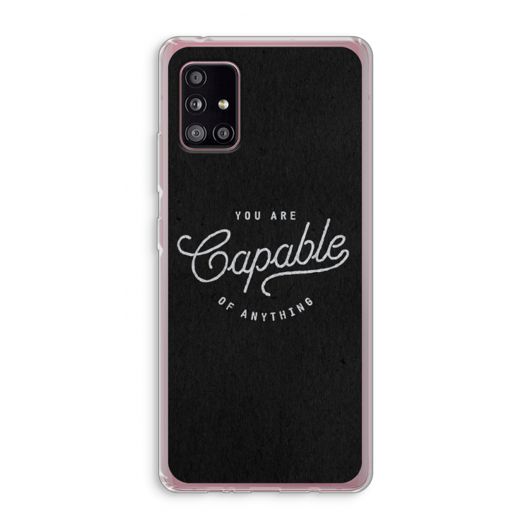 Capable: Samsung Galaxy A51 5G Transparant Hoesje