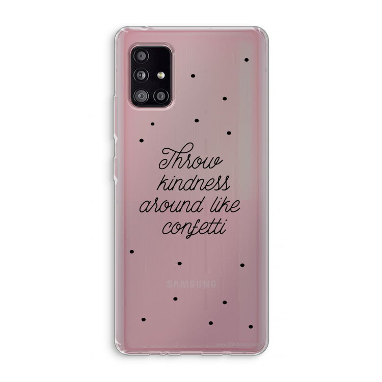 Confetti: Samsung Galaxy A51 5G Transparant Hoesje