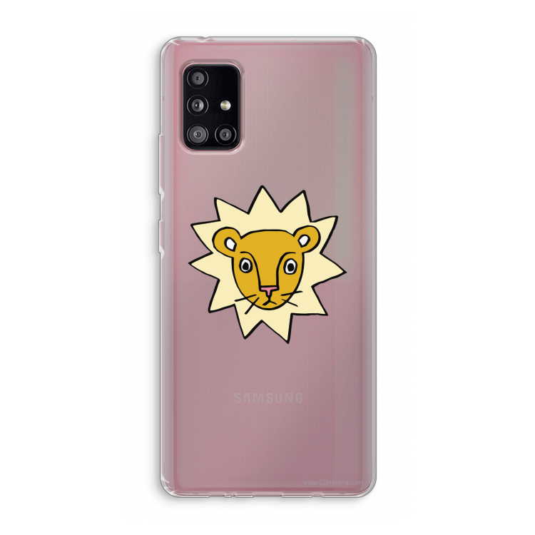 Kleine leeuw: Samsung Galaxy A51 5G Transparant Hoesje