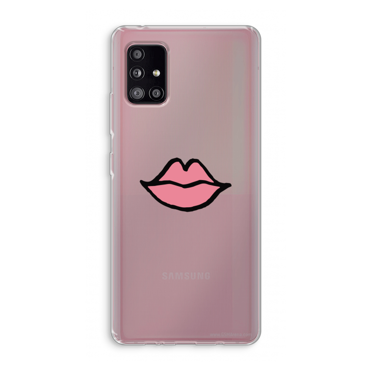 Kusje: Samsung Galaxy A51 5G Transparant Hoesje