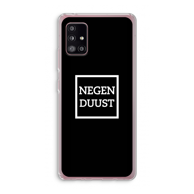 Negenduust black: Samsung Galaxy A51 5G Transparant Hoesje
