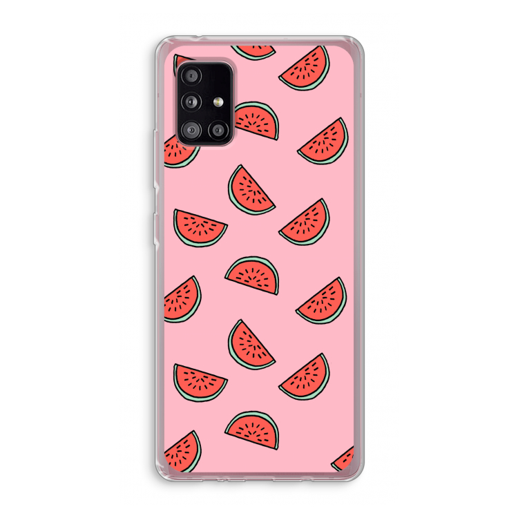 Watermeloen: Samsung Galaxy A51 5G Transparant Hoesje