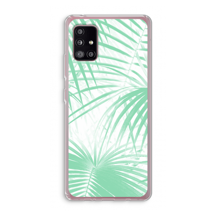 Palmbladeren: Samsung Galaxy A51 5G Transparant Hoesje