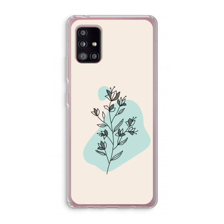 Violets are blue: Samsung Galaxy A51 5G Transparant Hoesje