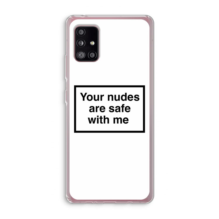 Safe with me: Samsung Galaxy A51 5G Transparant Hoesje
