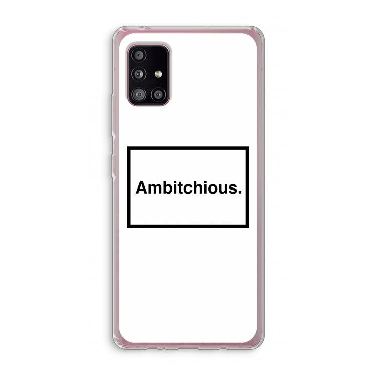 Ambitchious: Samsung Galaxy A51 5G Transparant Hoesje