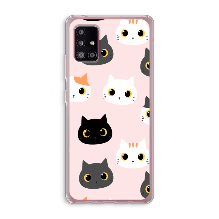Katten: Samsung Galaxy A51 5G Transparant Hoesje