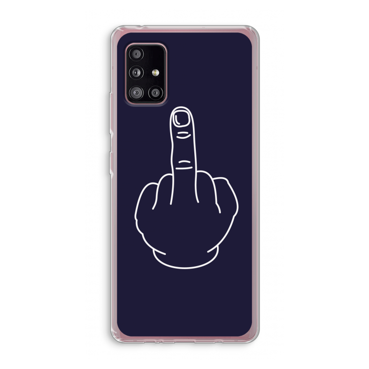 F**k U: Samsung Galaxy A51 5G Transparant Hoesje
