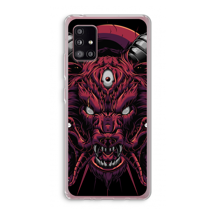 Hell Hound and Serpents: Samsung Galaxy A51 5G Transparant Hoesje