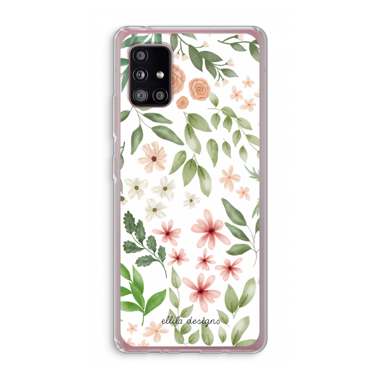 Botanical sweet flower heaven: Samsung Galaxy A51 5G Transparant Hoesje