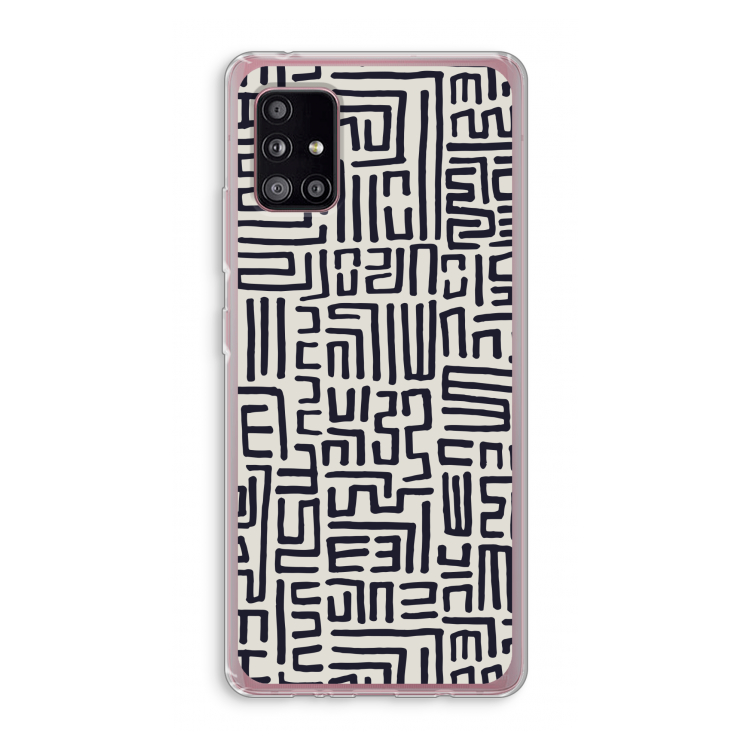 Moroccan Print: Samsung Galaxy A51 5G Transparant Hoesje