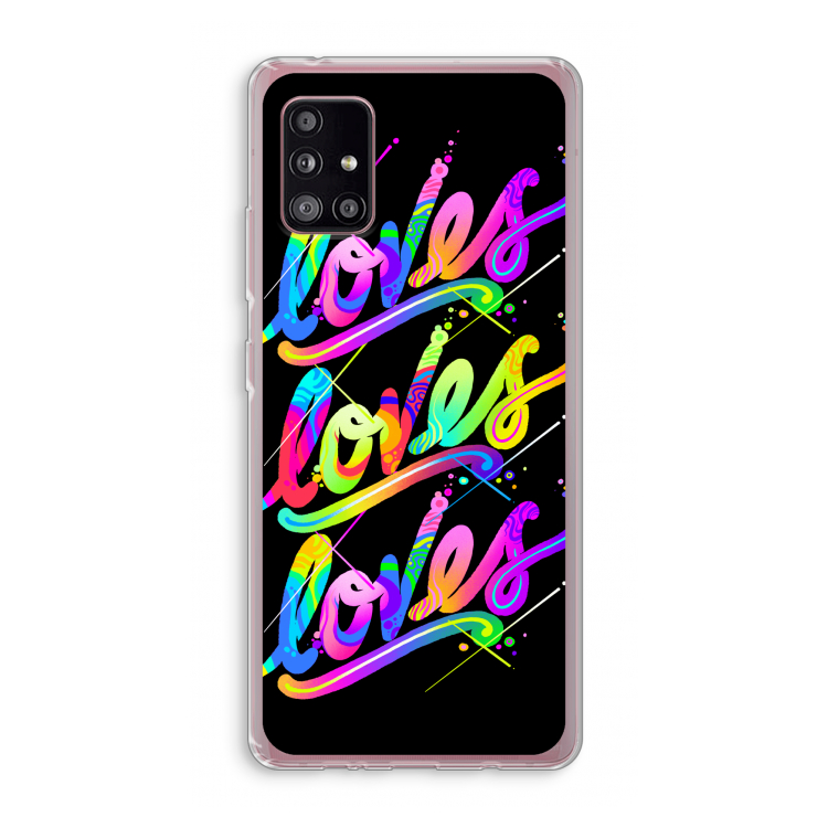 Loves: Samsung Galaxy A51 5G Transparant Hoesje