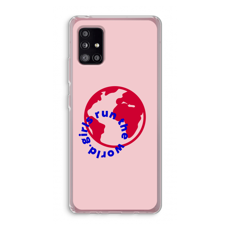 Run The World: Samsung Galaxy A51 5G Transparant Hoesje