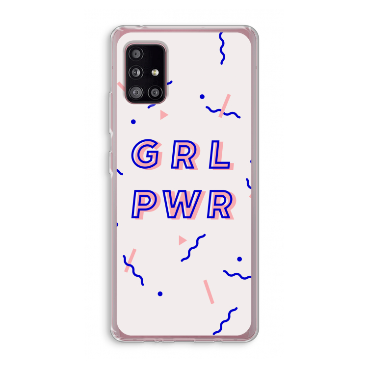 GRL PWR: Samsung Galaxy A51 5G Transparant Hoesje