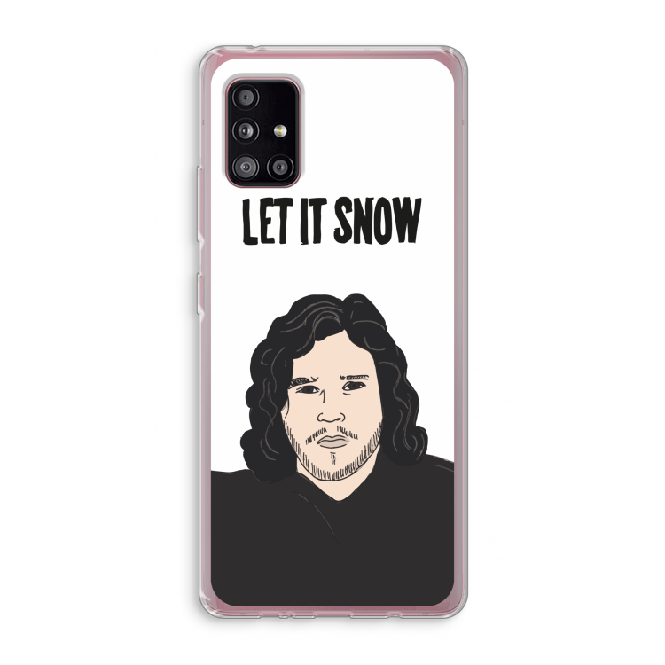 Let It Snow: Samsung Galaxy A51 5G Transparant Hoesje