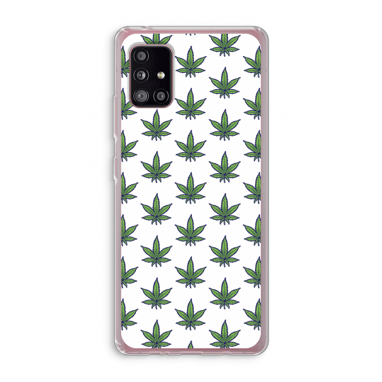 Weed: Samsung Galaxy A51 5G Transparant Hoesje