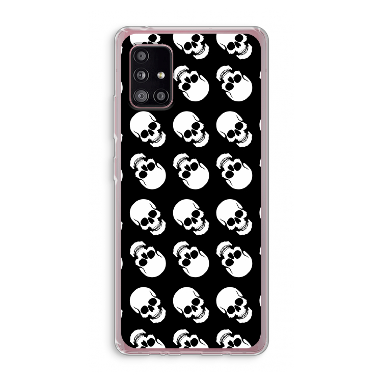 Musketon Skulls: Samsung Galaxy A51 5G Transparant Hoesje