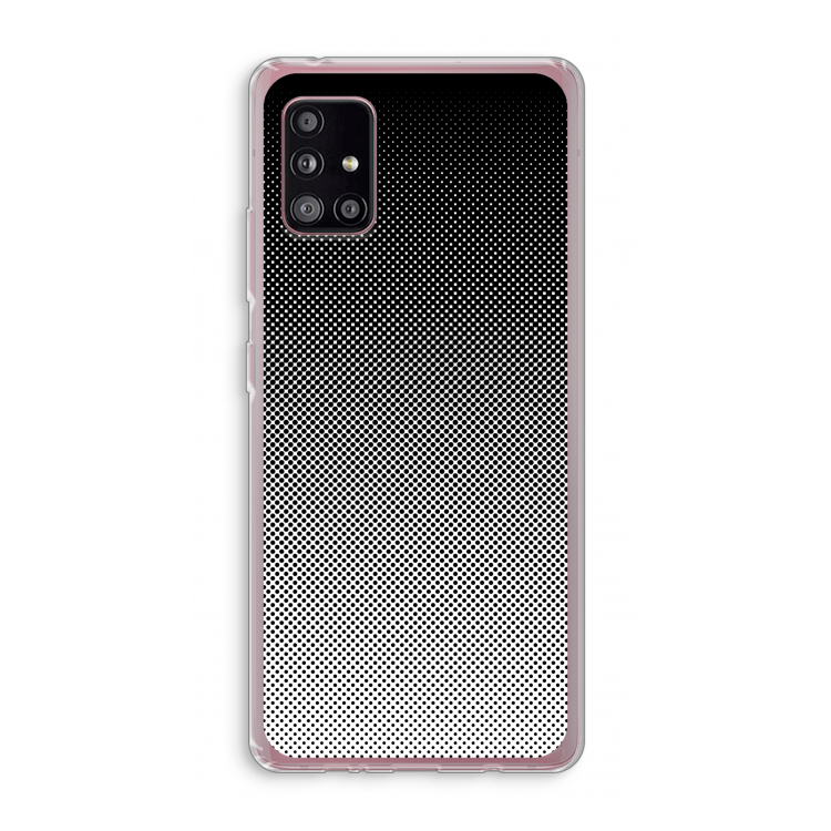Musketon Halftone: Samsung Galaxy A51 5G Transparant Hoesje