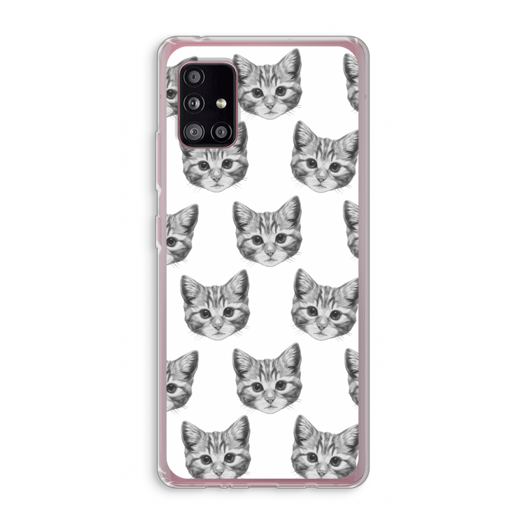 Kitten: Samsung Galaxy A51 5G Transparant Hoesje