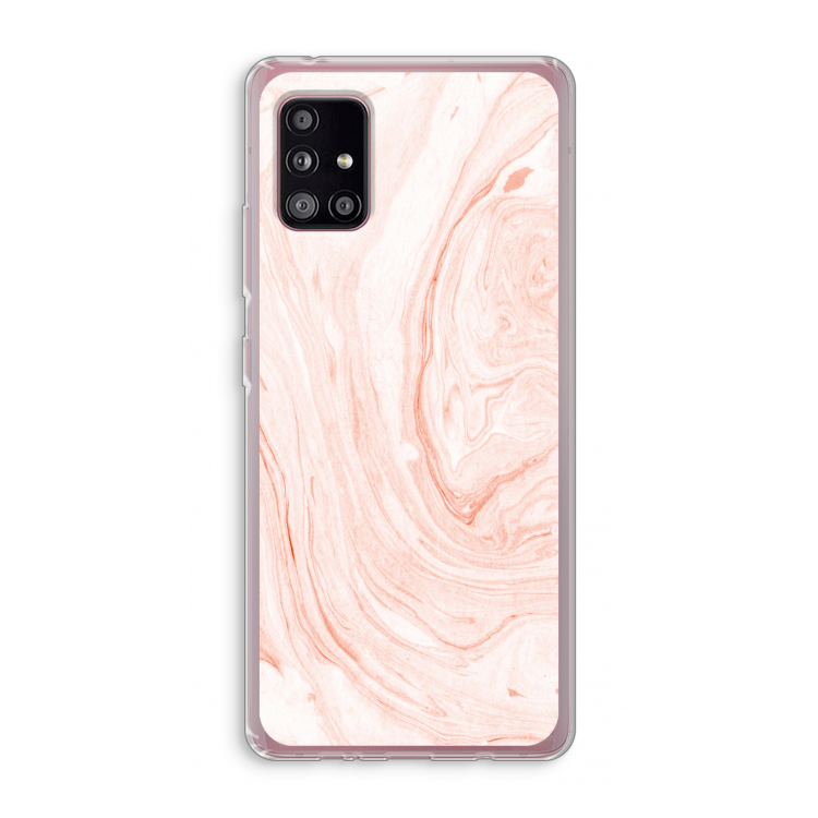 Peach bath: Samsung Galaxy A51 5G Transparant Hoesje