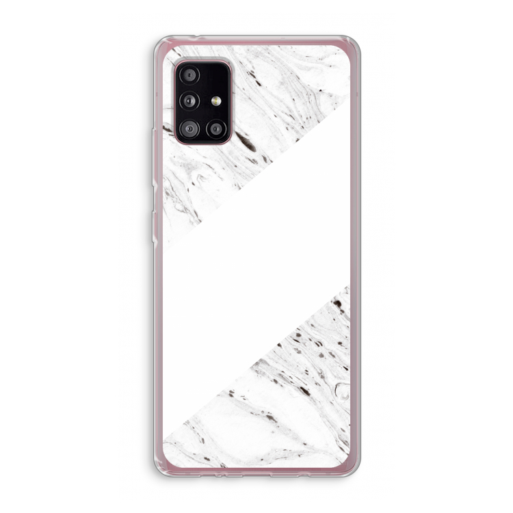 Biggest stripe: Samsung Galaxy A51 5G Transparant Hoesje