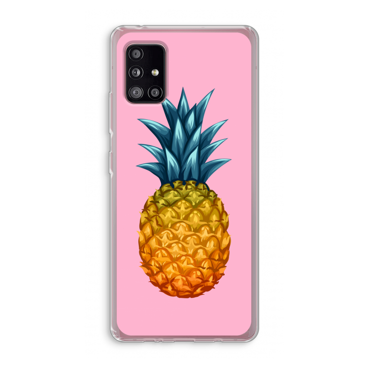 Grote ananas: Samsung Galaxy A51 5G Transparant Hoesje