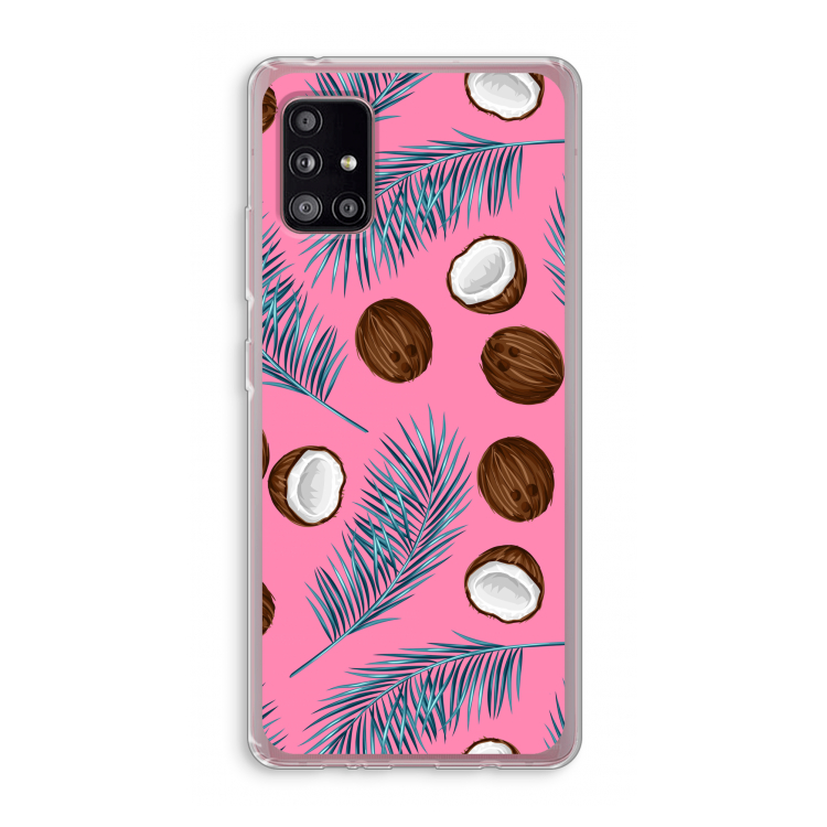 Kokosnoot roze: Samsung Galaxy A51 5G Transparant Hoesje
