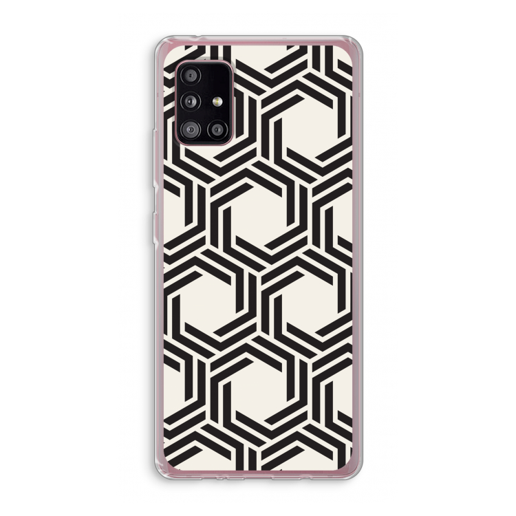Geometrisch patroon: Samsung Galaxy A51 5G Transparant Hoesje