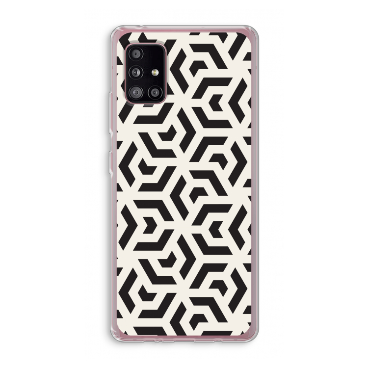 Crazy pattern: Samsung Galaxy A51 5G Transparant Hoesje