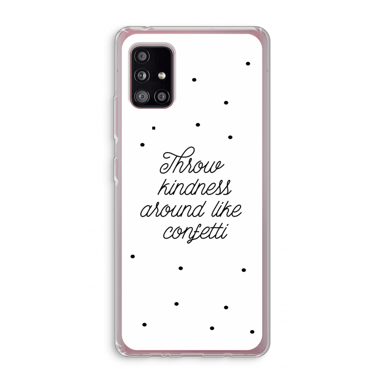 Confetti: Samsung Galaxy A51 5G Transparant Hoesje