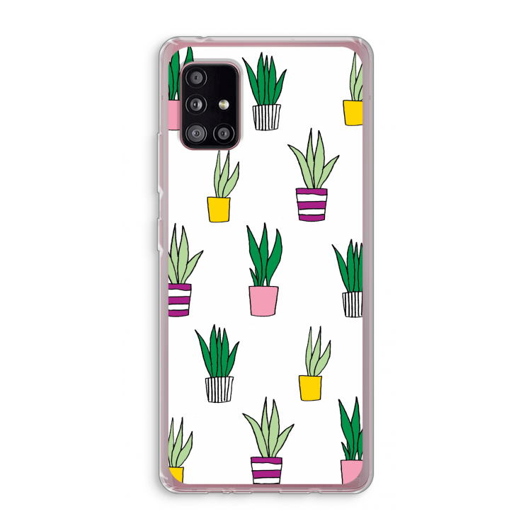Sanseveria: Samsung Galaxy A51 5G Transparant Hoesje