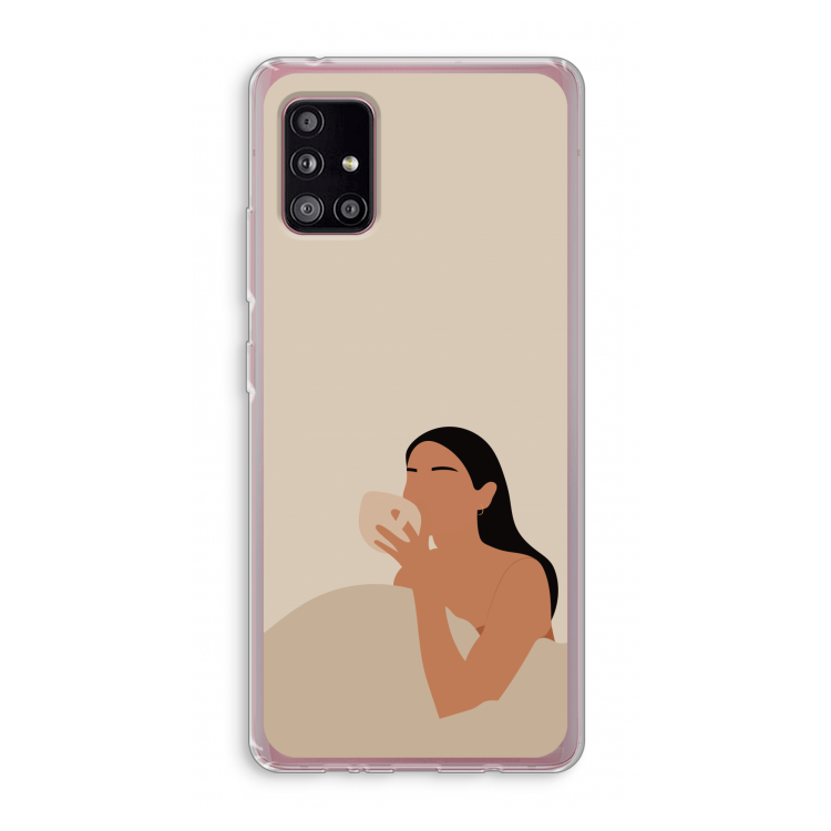 Fresh coffee: Samsung Galaxy A51 5G Transparant Hoesje