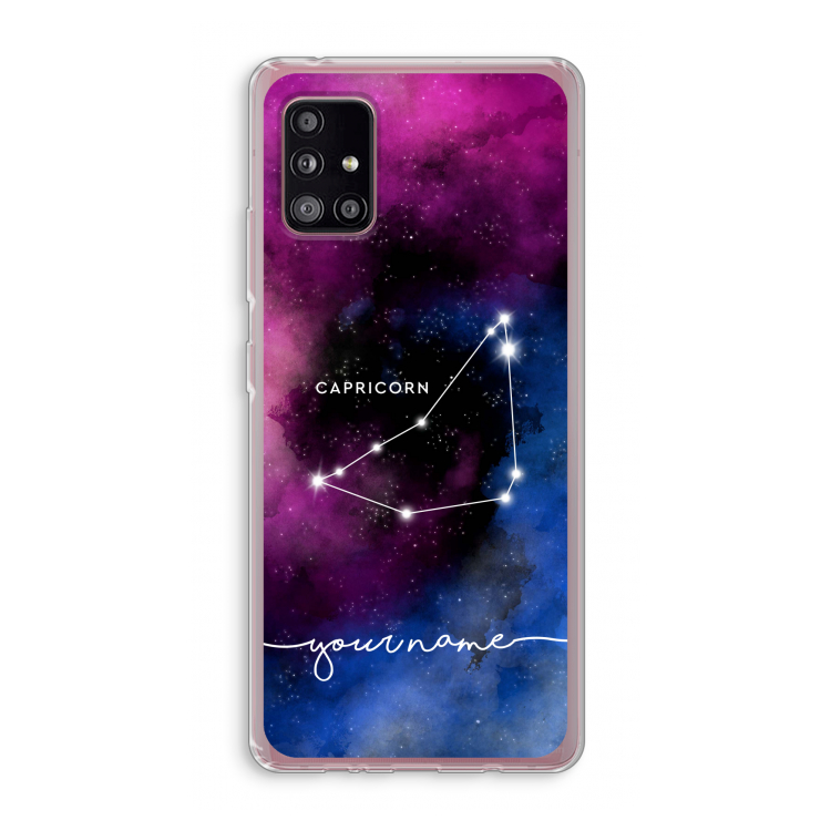 Sterrenbeeld - Donker: Samsung Galaxy A51 5G Transparant Hoesje