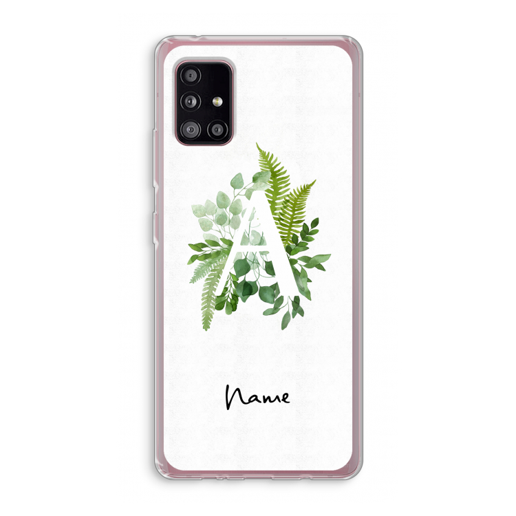 Green Brush: Samsung Galaxy A51 5G Transparant Hoesje