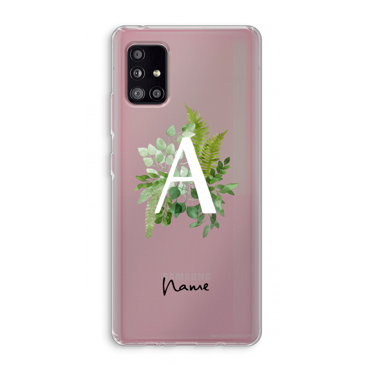 Green Brush: Samsung Galaxy A51 5G Transparant Hoesje