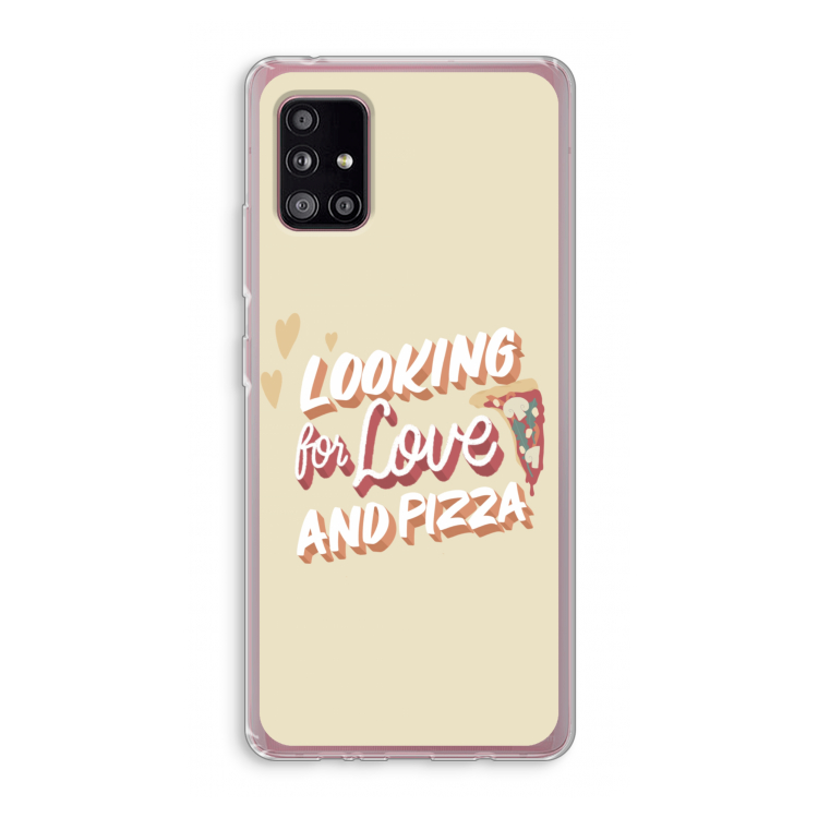 Pizza is the answer: Samsung Galaxy A51 5G Transparant Hoesje