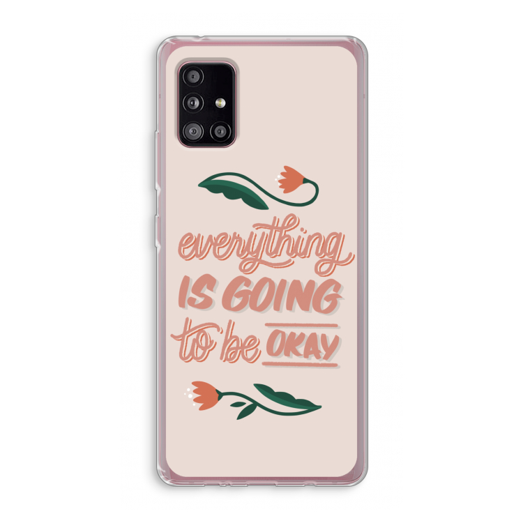 Optimistic flower girl: Samsung Galaxy A51 5G Transparant Hoesje