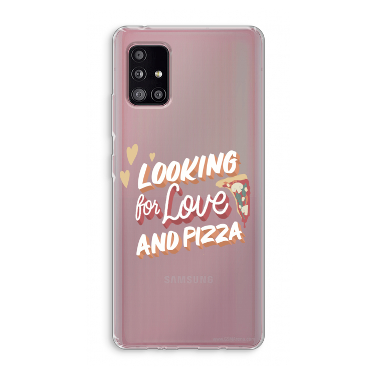 Pizza is the answer: Samsung Galaxy A51 5G Transparant Hoesje