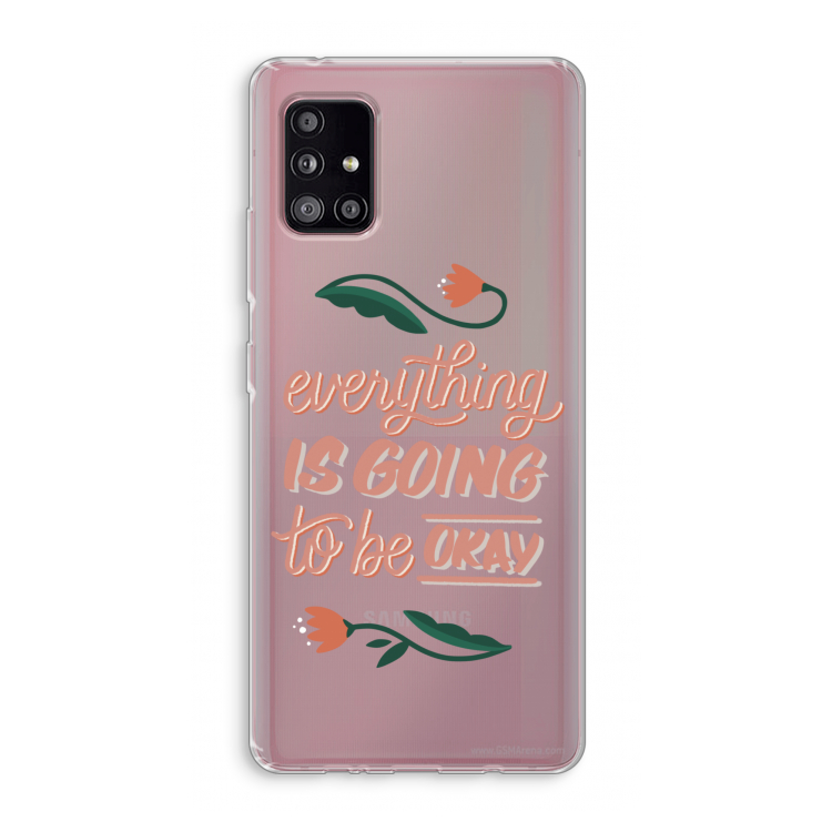 Optimistic flower girl: Samsung Galaxy A51 5G Transparant Hoesje