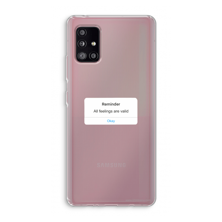 Reminder: Samsung Galaxy A51 5G Transparant Hoesje
