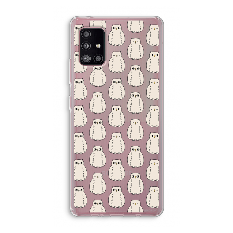 Uilen: Samsung Galaxy A51 5G Transparant Hoesje