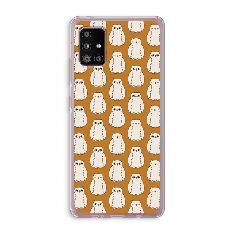 Uilen: Samsung Galaxy A51 5G Transparant Hoesje