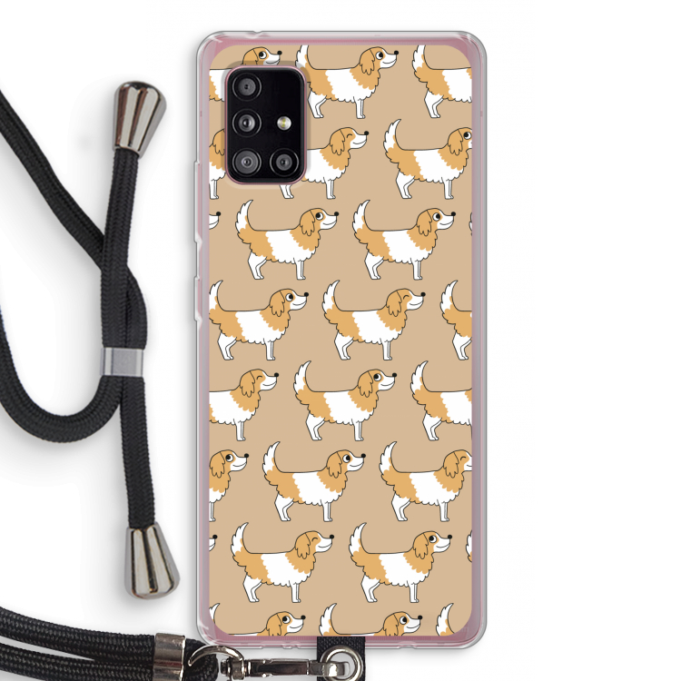 Doggy: Samsung Galaxy A51 5G Transparant Hoesje met koord