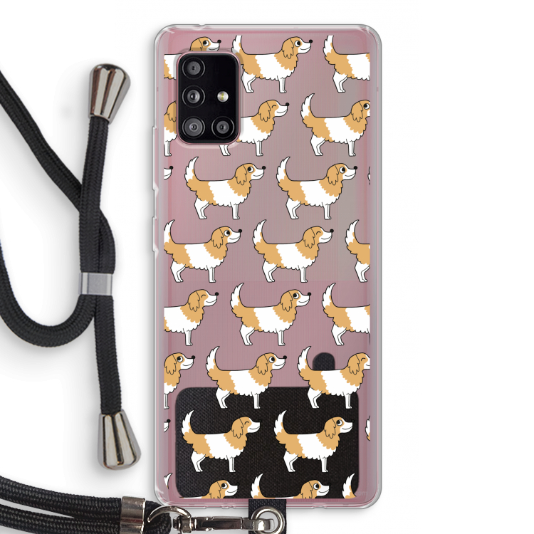 Doggy: Samsung Galaxy A51 5G Transparant Hoesje met koord